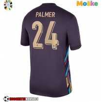 Moške Nogometnih dresov Anglija Cole Palmer #24 Gostujoči EP 2024 Kratki rokavi